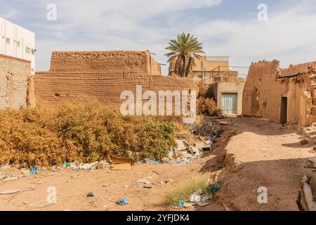 Rovine di vecchie case a Ha'il, Arabia Saudita Foto Stock