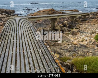 Lungomare, Foz do Douro (foce del Douro), Porto, Portogallo. Foto Stock