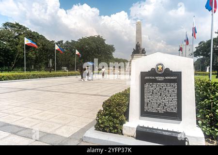 Rizal Park (in filippino: Liwasang Rizal), noto anche come Luneta Park o semplicemente Luneta, è un parco urbano storico situato a Ermita, Manila. Foto Stock