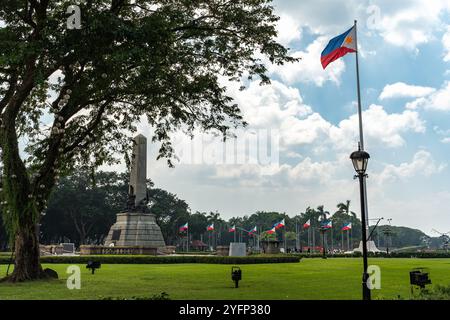 Rizal Park (Filipino: Liwasang Rizal), also known as Luneta Park or simply Luneta, is a historic urban park located in Ermita, Manila. Foto Stock