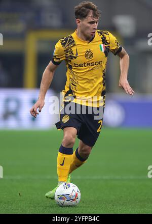 Milano, Italia, 3 novembre 2024. Nicolo Barella del FC Internazionale durante la partita di serie A al Giuseppe Meazza, Milan. Il credito immagine dovrebbe essere: Jonathan Moscrop / Sportimage Foto Stock