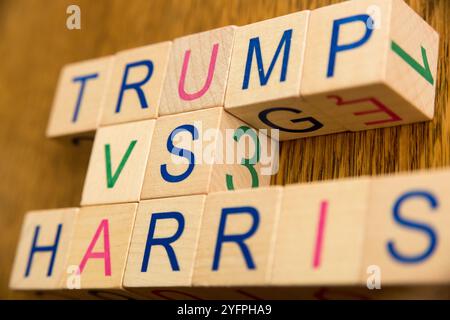 Elezioni presidenziali negli Stati Uniti del 2024 Donald Trump contro Kamala Harris © Wojciech Strozyk / Alamy Stock Photo Foto Stock