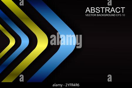 sfondo geometrico astratto sovrapposto a strati nello spazio con decorazione arrotondata effetto rombo Illustrazione Vettoriale