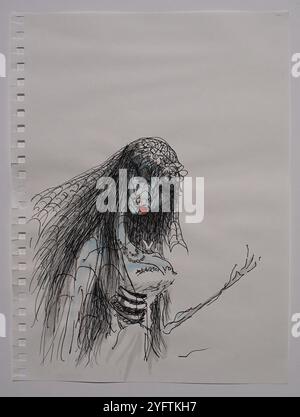 Concept art di Corpse Bride di Tim Burton Foto Stock