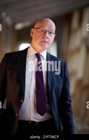 Edimburgo Scozia, Regno Unito 05 novembre 2024. Primo ministro John Swinney MSP al Parlamento scozzese. credito sst/alamy notizie in diretta Foto Stock