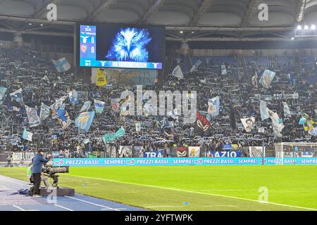 4 novembre 2024, Stadio Olimpico, Roma, Italia; serie A EniLive Football; Lazio contro Cagliari; tifosi laziali Foto Stock