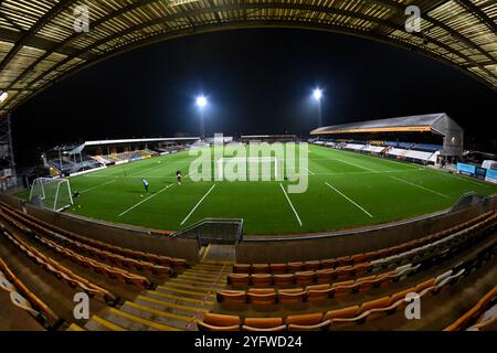 Vista generale all'interno dello stadio durante la partita del Trofeo EFL tra Cambridge United e Chelsea Under 21 al Cledara Abbey Stadium di Cambridge martedì 5 novembre 2024. (Foto: Kevin Hodgson | mi News) crediti: MI News & Sport /Alamy Live News Foto Stock