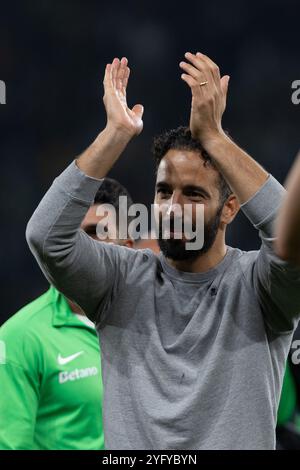 Lisbona, Portogallo. 5 novembre 2024. 5 novembre 2024. Lisbona, Portogallo. Allenatore portoghese di Sporting Ruben Amorim alla fine della partita della fase a gironi per la UEFA Champions League, Sporting vs Manchester City crediti: Alexandre de Sousa/Alamy Live News Foto Stock