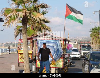 Saida, Libano. 5 novembre 2024. Una foto scattata a Saida, Libano, 5 novembre 2024. (Foto di Elisa Gestri/Sipa USA) credito: SIPA USA/Alamy Live News Foto Stock