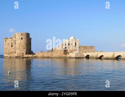 Saida, Libano. 5 novembre 2024. Una foto scattata a Saida, Libano, 5 novembre 2024. (Foto di Elisa Gestri/Sipa USA) credito: SIPA USA/Alamy Live News Foto Stock