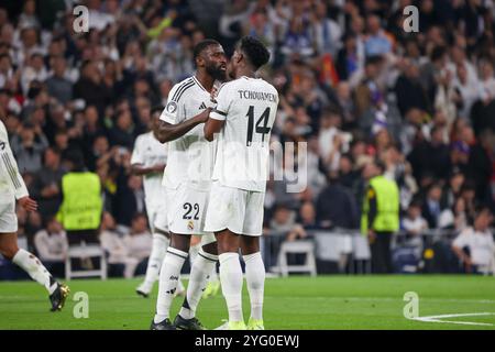 Madrid, Spagna. 6 novembre 2024. Il Real Madrid ha perso stasera per 1-3 contro il Milan nella UEFA Champions League in una partita giocata allo stadio Santiago Bernabeu di Madrid. Crediti: D. Canales Carvajal/Alamy Live News Foto Stock