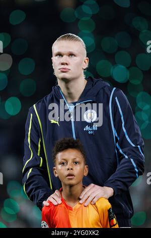 Lisbona, Portogallo. 5 novembre 2024. Erling Haaland (Manchester City FC) visto durante la partita di UEFA Champions League tra le squadre dello Sporting CP e del Manchester City FC. Punteggio finale; Sporting 4:1 Manchester City credito: SOPA Images Limited/Alamy Live News Foto Stock