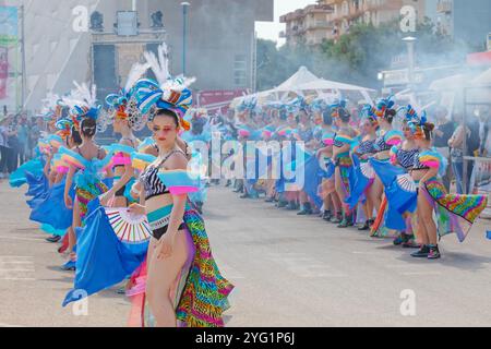 Carnevale, Sciacca, distretto di Agrigento, Sicilia, Italia Foto Stock