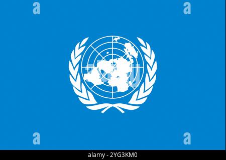 Bandiera delle Nazioni Unite Foto Stock