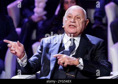 Roma, Italia. 6 novembre 2024. il ministro della giustizia Carlo Nordio durante l'intervento al Salone della giustizia, Roma, Mercoled&#xec;, 06 novembre 2024 (foto Roberto Monaldo/LaPresse) Ministro della giustizia Carlo Nordio durante il suo intervento al Salone della giustizia, Roma, mercoledì 06 novembre 2024 (foto di Roberto Monaldo/LaPresse) crediti: LaPresse/Alamy Live News Foto Stock