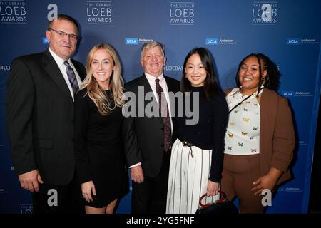 Greg Borowski, Genevieve Redsten, Jim Nelson, Daphne Chen, Princess Safiya Byers durante i Gerald Loeb Awards 2024 presentati da UCLA Anderson, tenutosi presso la Rainbow Room di New York City, New York, USA, giovedì 10 ottobre 2024. Credito: Jennifer Graylock-Graylock.com Foto Stock