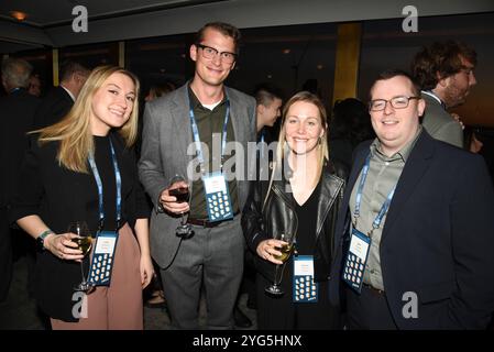 Lydia Belanger, Adam Banick, Alyson Shontell, Ben Snyder durante i Gerald Loeb Awards 2024 presentati da UCLA Anderson, tenutosi presso la Rainbow Room di New York, New York, USA, giovedì 10 ottobre 2024. Credito: Jennifer Graylock-Graylock.com Foto Stock