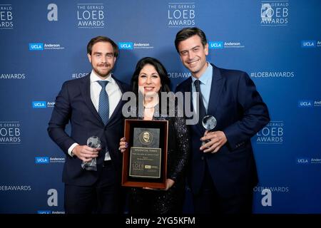 VINCITORE, Financial Times, Stephen Morris, Alexis Christoforous, James Fontanella-Khan durante i Gerald Loeb Awards 2024 presentati da UCLA Anderson, tenutosi presso la Rainbow Room di New York, New York, USA, giovedì 10 ottobre 2024. Credito: Jennifer Graylock-Graylock.com Foto Stock