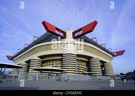 Italia, Italia. 6 novembre 2024. Milano Italia, 6 novembre 2024: Durante la partita di UEFA Champions League tra FC Internazionale e Arsenal FC a San Siro a Milano, Italia. (Daniela Porcelli/SPP) credito: SPP Sport Press Photo. /Alamy Live News Foto Stock