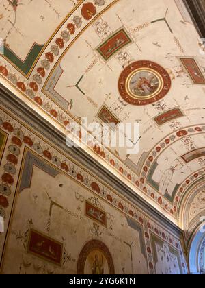 Castel Sant'Angelo, soffitto dipinto in Vaticano Foto Stock