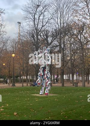 Scultura monumentale Jean Dubuffet le bel Costumé Foto Stock