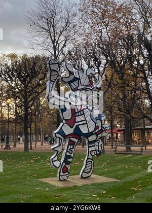 Scultura monumentale Jean Dubuffet le bel Costumé Foto Stock