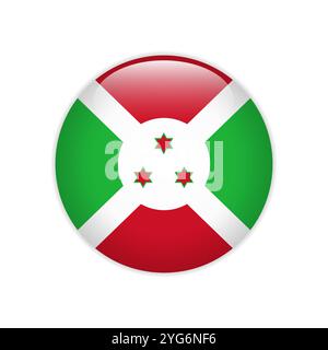 Allarme Burundi sul pulsante Illustrazione Vettoriale