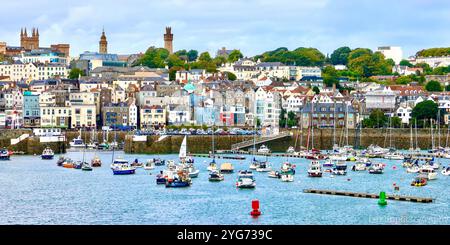 St Peter Port Harbour, Guernsey Foto Stock