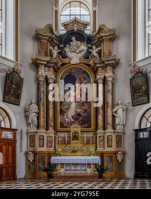 L'interno squisito della Cattedrale di Innsbruck Foto Stock