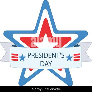 Sfondo del Presidents Day con Abraham Lincoln Vector Illustration Illustrazione Vettoriale