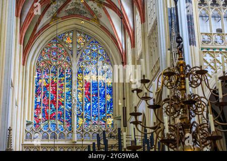 Paesi Bassi, Paesi Bassi. Den Bosch. S-Hertogenbosch. Cattedrale di San Giovanni. Cattolico romano. Interno. (Solo per uso editoriale) Foto Stock