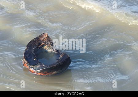 modelli di correnti maree sulla spiaggia Foto Stock