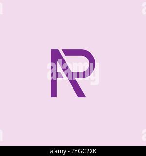 Design del logo AP. Icona del logo PA Letter Illustrazione Vettoriale