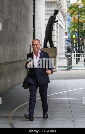 Londra, Regno Unito. 3 novembre 2024. Rachel Reeves, Cancelliere dello Scacchiere, deputato Leeds West e Pudsey, viene vista alla BBC nel centro di Londra la domenica mese Foto Stock