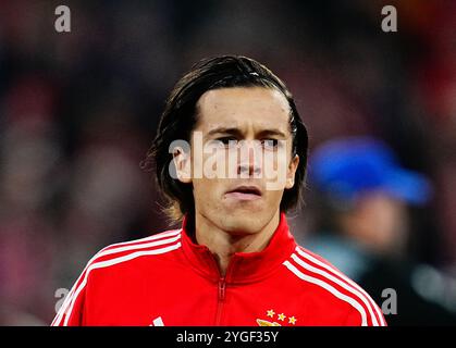 Allianz Areana, Monaco, Germania. 6 novembre 2024. Bayern Monaco contro Benfica, ad Allianz Areana, Monaco, Germania. Ulrik Pedersen/CSM/Alamy Live News Foto Stock