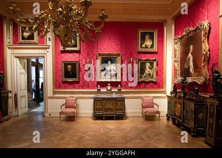 La Wallace Collection, a Londra. Un museo d'arte nazionale a Hertford House. Foto Stock