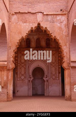 Al Haouz, Marocco. Almohad del XII secolo, Tin Mel o Moschea di Tin mal nelle montagne dell'alto Atlante - sito Patrimonio dell'Umanità dell'UNESCO. Foto Stock