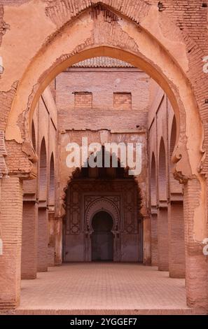 Al Haouz, Marocco. Almohad del XII secolo, Tin Mel o Moschea di Tin mal nelle montagne dell'alto Atlante - sito Patrimonio dell'Umanità dell'UNESCO. Foto Stock