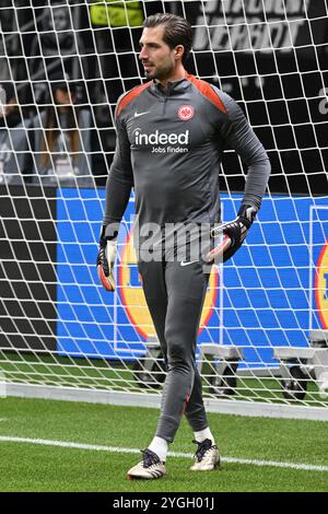 Francoforte, Germania. 7 novembre 2024. Fussball UEFA Europa League 4. Spieltag Eintracht Frankfurt - Rigas FS am 24.10.2024 im Deutsche Bank Park di Francoforte Kevin Trapp ( Francoforte ) foto: Revierfoto crediti: ddp media GmbH/Alamy Live News Foto Stock