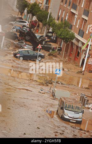 Catarroja Valencia Spagna - settembre 29 - 2024. Inondazioni d'acqua a Valencia in Spagna. Foto Stock