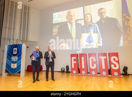 Milano, Italia. 7 novembre 2024. Luigi de Siervo allo Sport Movies &amp; TV 2024', proiezione di campioni del Made in Italy a Palazzo Lombardia - Milano, Italia - Gioved&#xec;, 7 novembre 2024 (foto Stefano porta/LaPresse) "Sport Movies & amp; TV 2024", proiezione dei campioni del Made in Italy a Palazzo Lombardia - Milano, Italia - giovedì 7 novembre 2024 (foto Stefano porta/LaPresse) credito: LaPresse/Alamy Live News Foto Stock