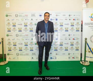 Milano, Italia. 7 novembre 2024. Alessandro Matri allo Sport Movies &amp; TV 2024', proiezione di campioni del Made in Italy a Palazzo Lombardia - Milano, Italia - Gioved&#xec;, 7 novembre 2024 (foto Stefano porta/LaPresse) "Sport Movies &amp; TV 2024", proiezione dei campioni del Made in Italy a Palazzo Lombardia - Milano, Italia - giovedì 7 novembre 2024 (foto Stefano porta/LaPresse) credito: LaPresse/Alamy Live News Foto Stock