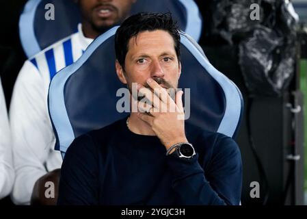Roma, Italia. 7 novembre 2024. Vitor Bruno allenatore del FC Porto durante la fase MD4 di UEFA Europa League 2024/25 tra SS Lazio e FC Porto allo Stadio Olimpico il 7 novembre 2024 a Roma. Crediti: Giuseppe Maffia/Alamy Live News Foto Stock