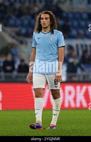 Roma, Italia. 7 novembre 2024. Matteo Guendouzi del SS Lazio durante la fase MD4 di UEFA Europa League 2024/25 tra SS Lazio e FC Porto allo Stadio Olimpico il 7 novembre 2024 a Roma, Italia - credito: Nicola Ianuale/Alamy Live News Foto Stock