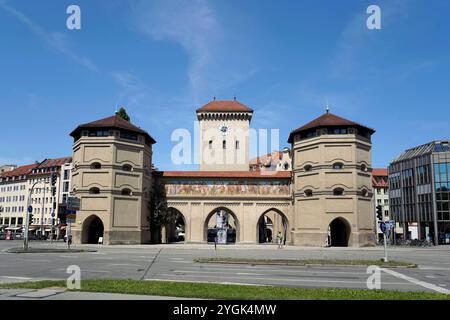 Germania, Baviera, Monaco, città vecchia, Isartor Foto Stock