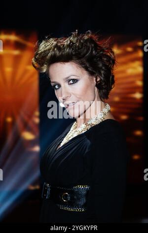 Saengerin Michelle buergerl.,Tanja Hewer,GER - MDR Fernsehaufzeichnung Musikshow Stefanie Hertel Ð Meine Stadthalle Zwickau *** Singer Michelle buergerl ,Tanja Hewer,GER MDR registrazione televisiva spettacolo musicale Stefanie Hertel Ð Meine Stadthalle Zwickau Foto Stock