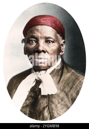 Una grande fotografia di albume di Harriet Tubman (circa 86), creata nel 1908 dai Tabby Studios di Auburn, New York. Fotografo non identificato. Foto Stock