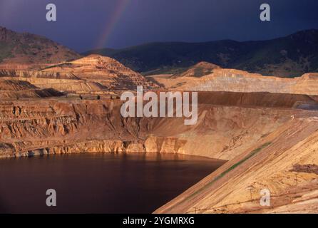 Miniera a cielo aperto, Butte Montana, Stati Uniti. Foto Stock