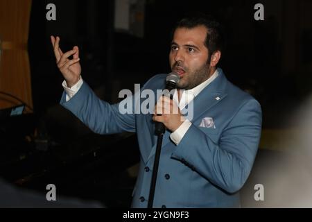 Sydney, Australia. 8 novembre 2024. Lancio del nuovo album di Mark Vincent, Life is Beautiful at Verde Restaurant, 115 Riley Street, Darlinghurst. Nella foto: Mark Vincent. Crediti: Richard Milnes/Alamy Live News Foto Stock