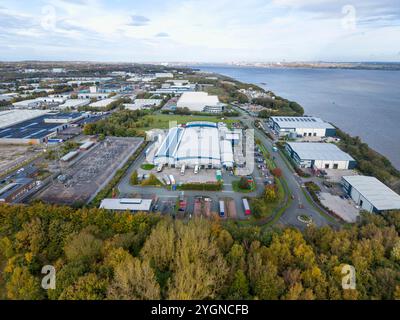 Wirral International Business Park, Bromborough, Wirral, Inghilterra Foto Stock